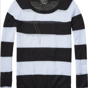 SCOTCH & SODA Blue and Navy Light Knit Sweater